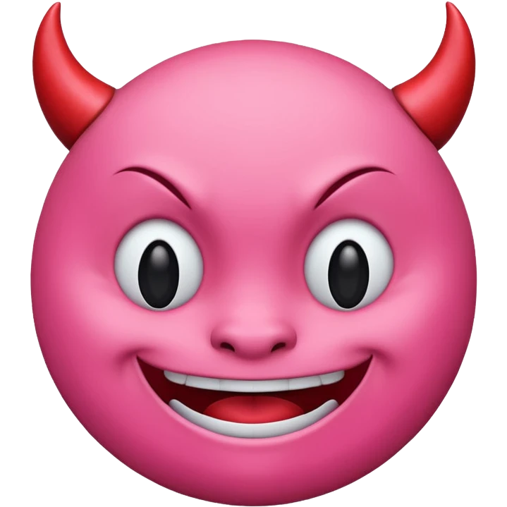 Devil emoji but pink 😈 emoji