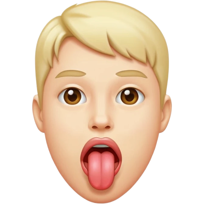 sticking tongue out  emoji
