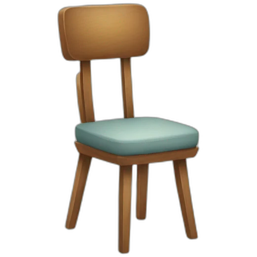 Two chairs like 44 emoji