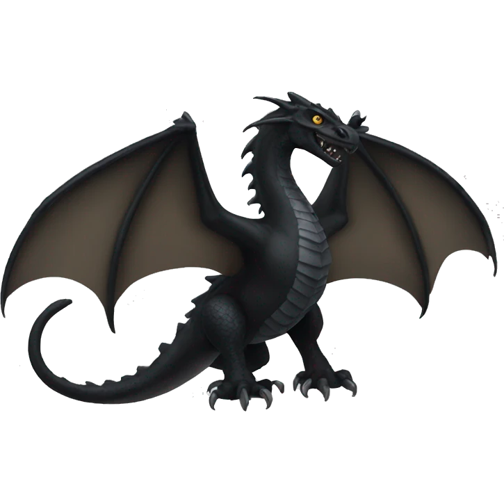 Black wyvern emoji