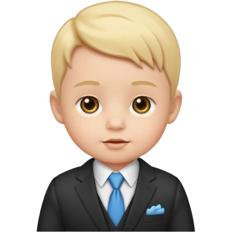 Baby in a suit  emoji