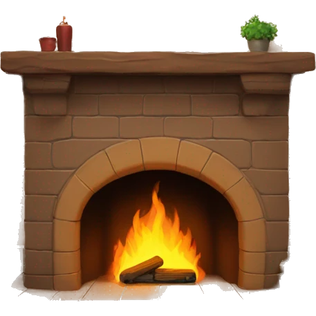 Warm fire place emoji