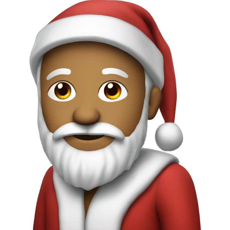 santa in a crimson suit emoji