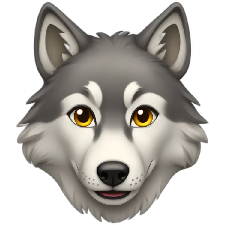 Female wolf  emoji