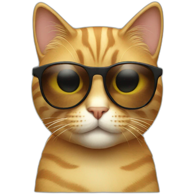 Cat with sunglasses emoji
