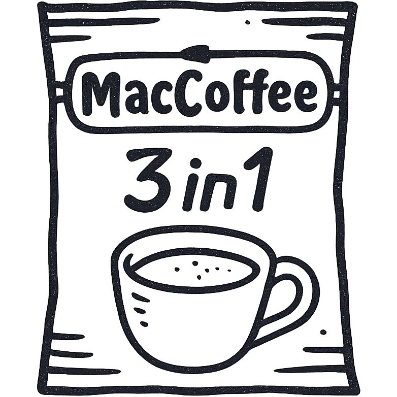 MacCoffee 3in1 coffee emoji