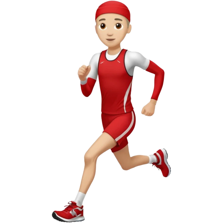 make a tall runner in red emoji