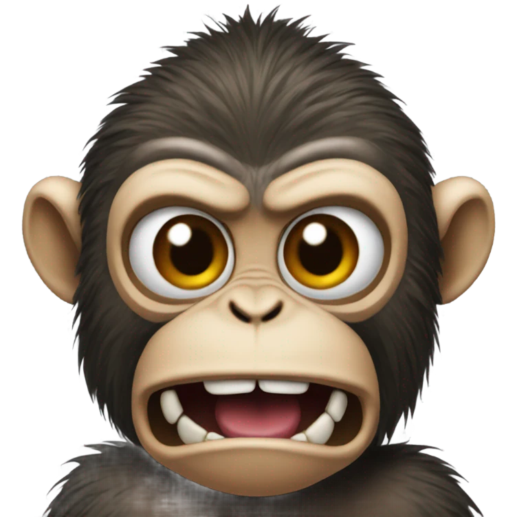 Really mad monkey, Grrrr emoji