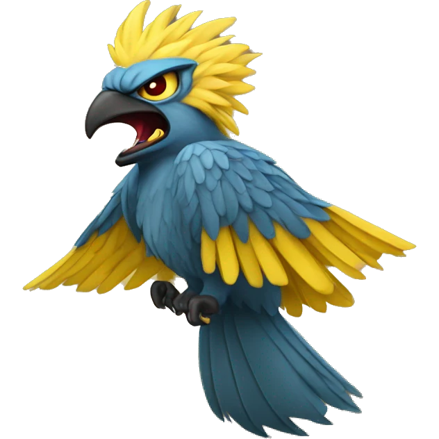 mad yellow myth thunderbird emoji