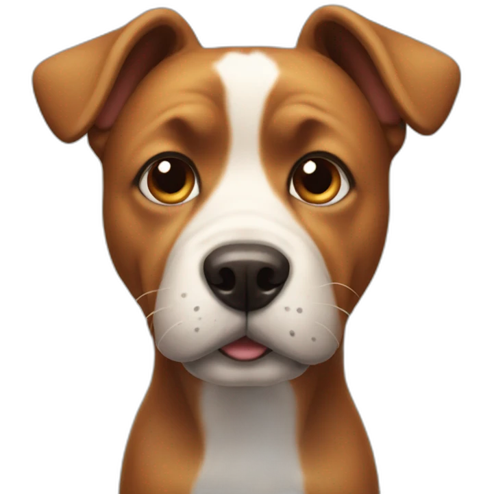 A dog with big head emoji