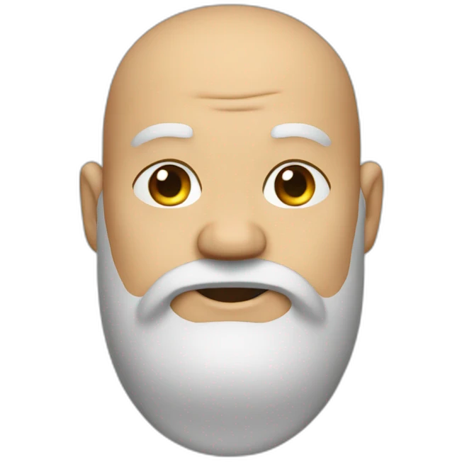 creates a fat, bald, bearded man emoji