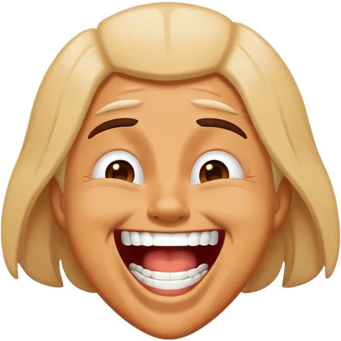 Laughing hysterically  emoji