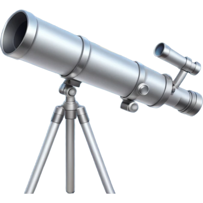 Telescope and baby moon ramadan emoji