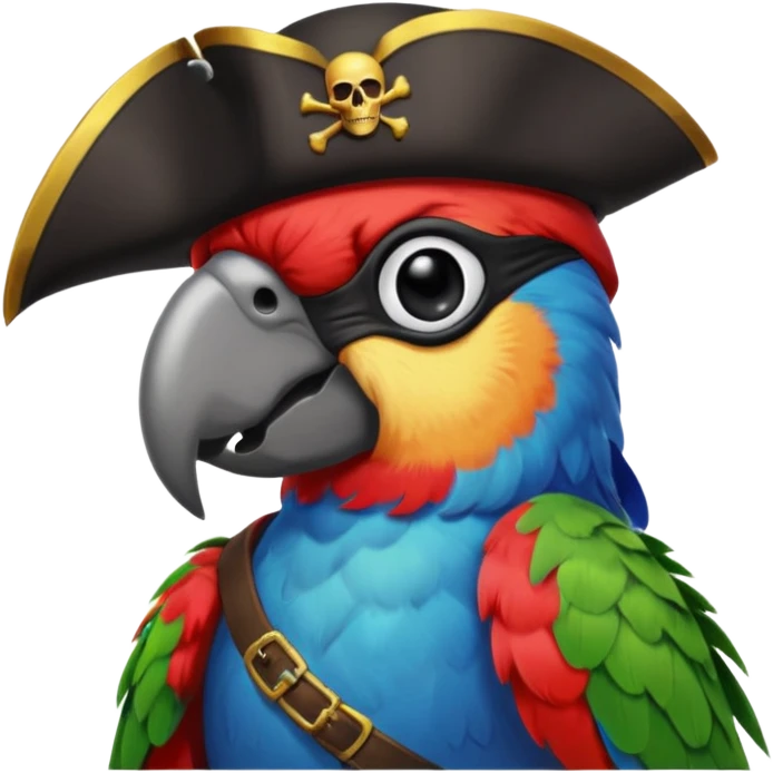 pirate and parrot emoji