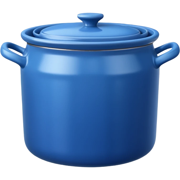 an empty blue kitchen pot emoji