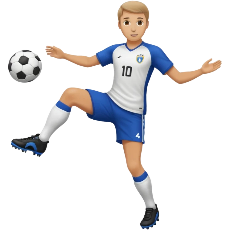 soccer player doing ball tricks emoji