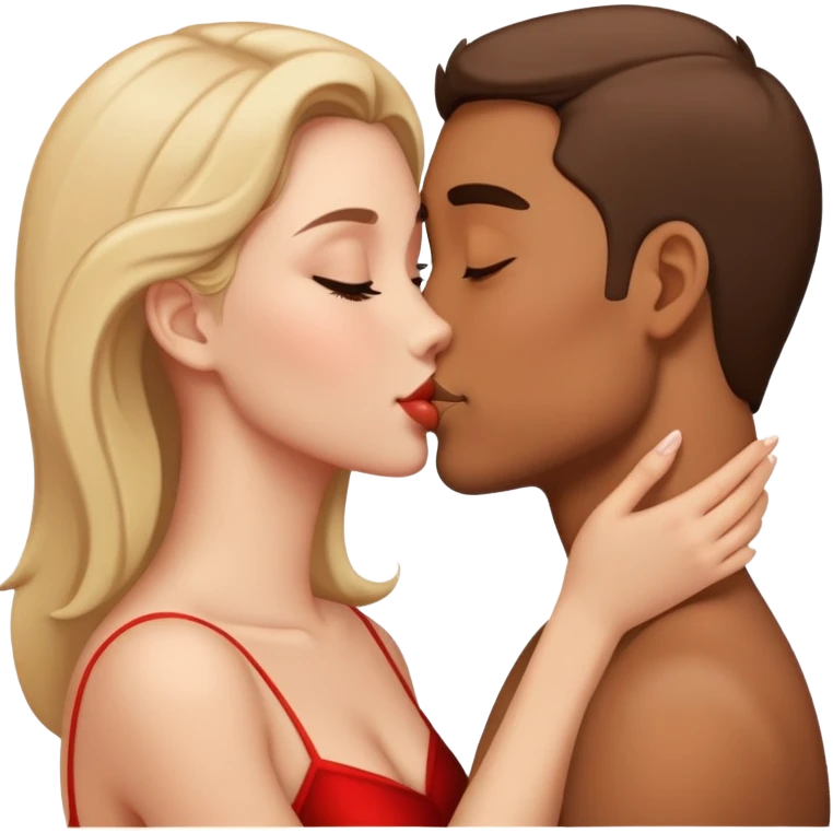 beautiful romantic kiss couple emoji