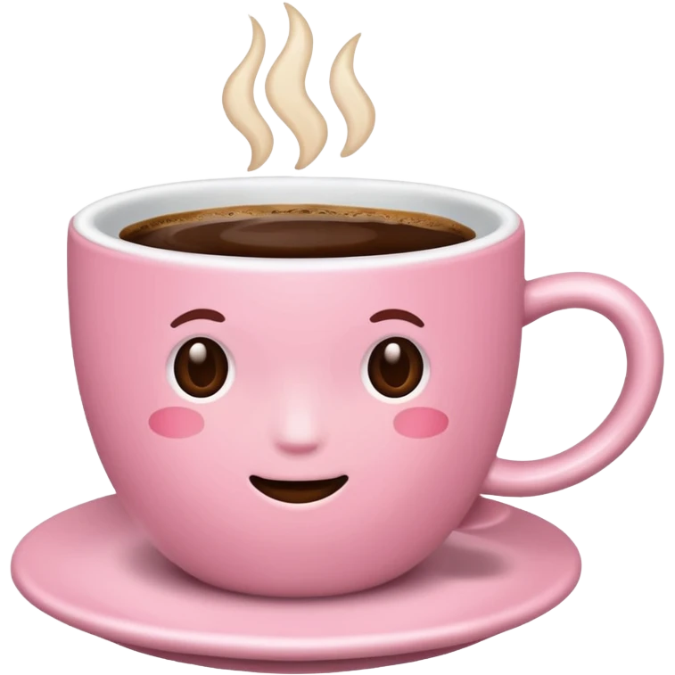 light-pink cup of coffee emoji