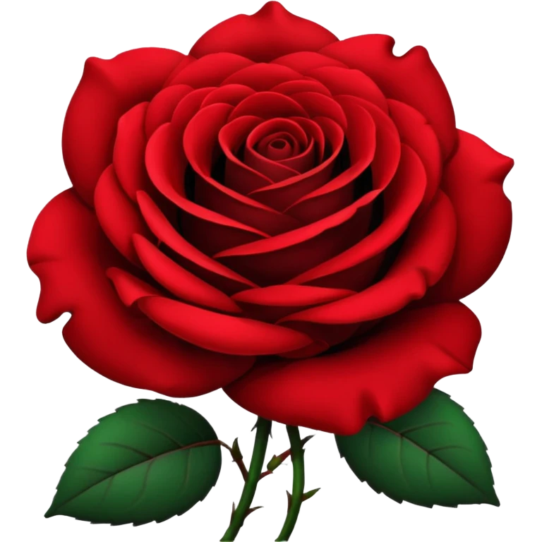 black rose, without green leaves, just flower emoji