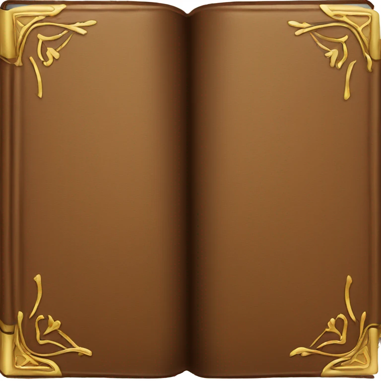 luxury brown book emoji