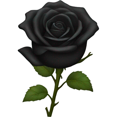 Black rose emoji