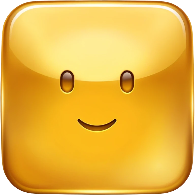 A golden square with a slight gradient emoji