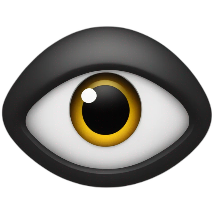 Two Big black eyes emoji