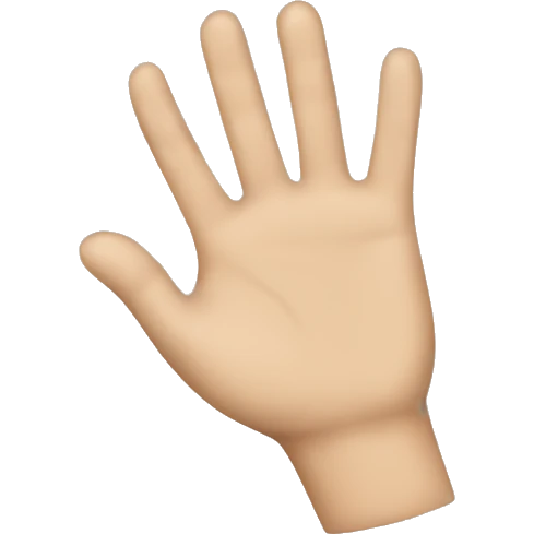 Engaged hand emoji