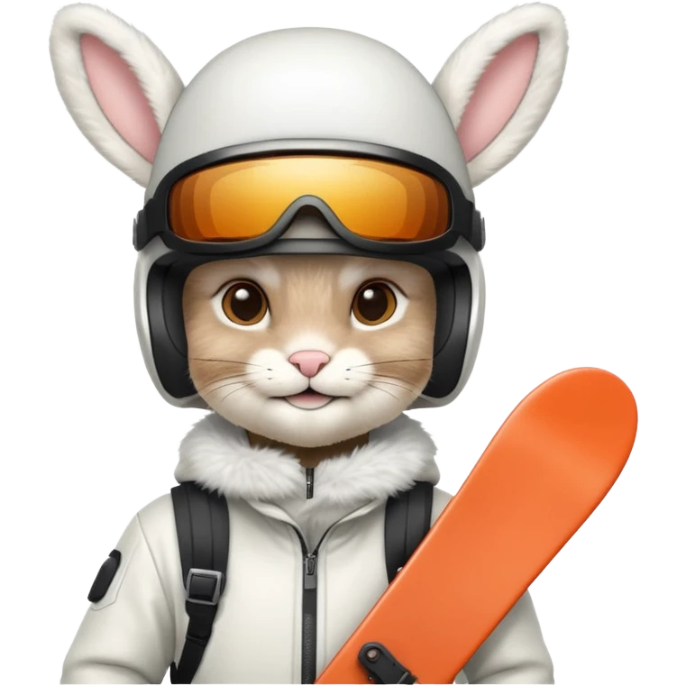 Snowboarder Bunny emoji