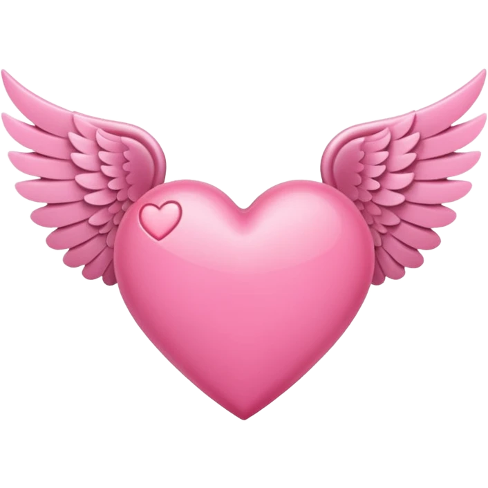 pink heart with wings  emoji