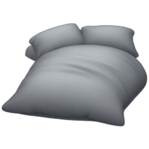 Chat gris qui dort emoji