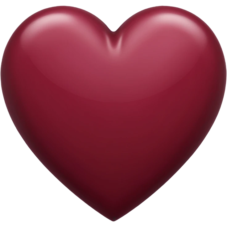 Maroon heart emoji emoji