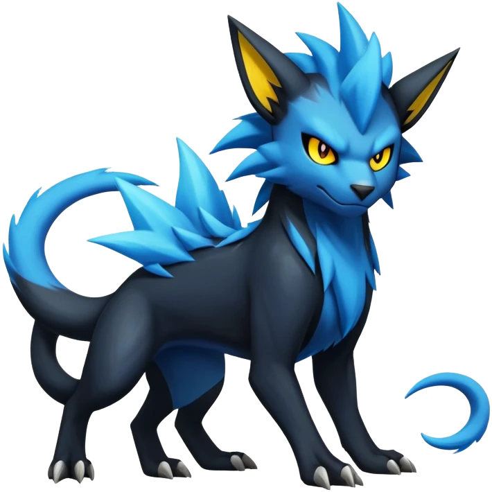 Manectric-Luxray-Draco-Fakémon-hybrid-creature (full body), 4 legs emoji