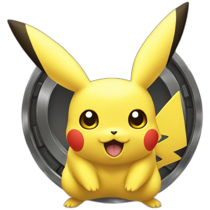 Pikachu on the three force emoji