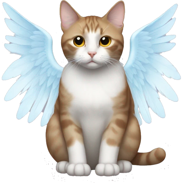 Cat with Angel wings  emoji