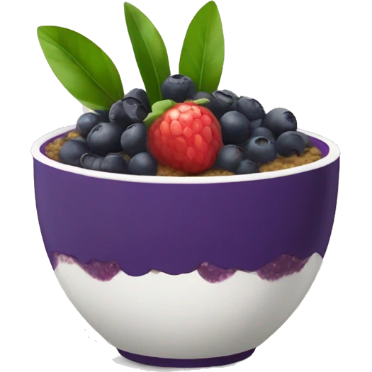 One açai bowl  emoji