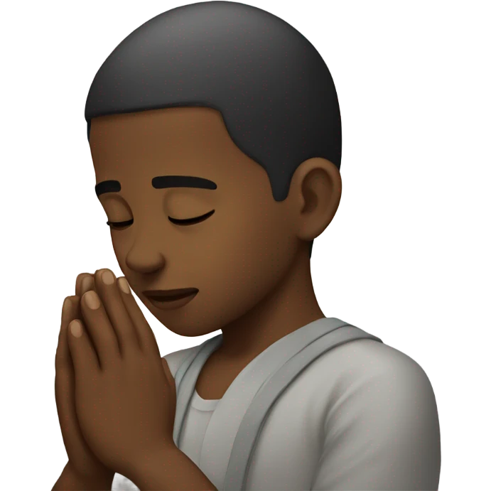 Boy praying  emoji