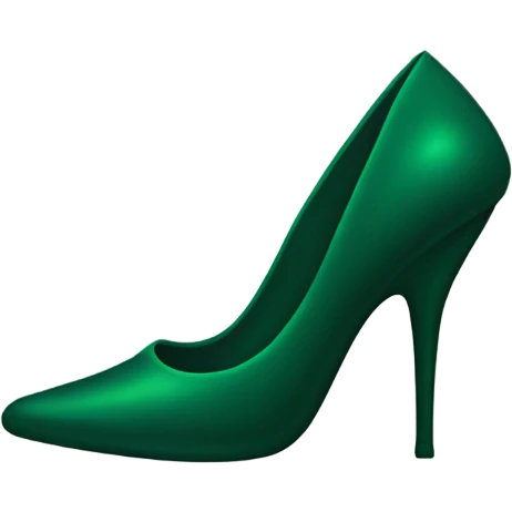 Dark green stiletto  emoji