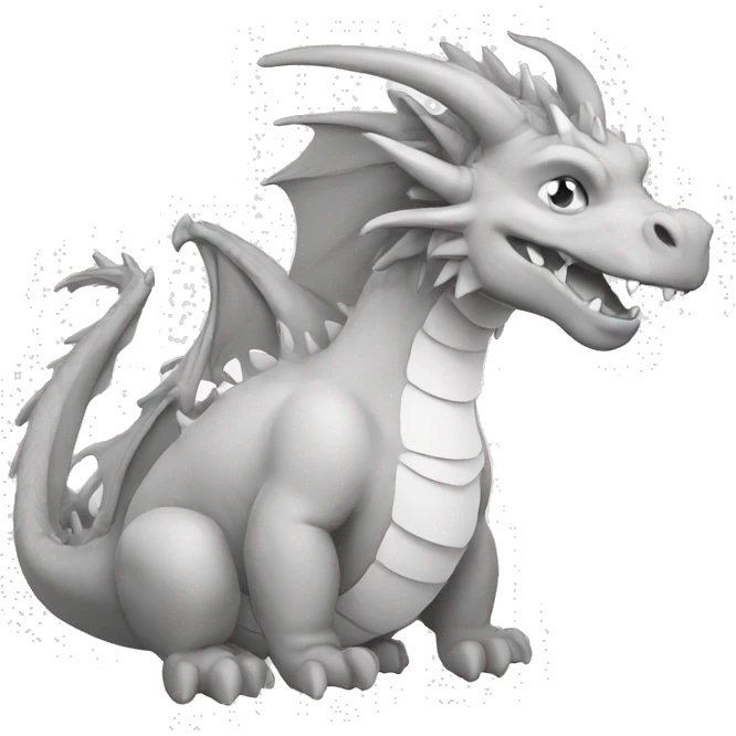Dragon lineart emoji