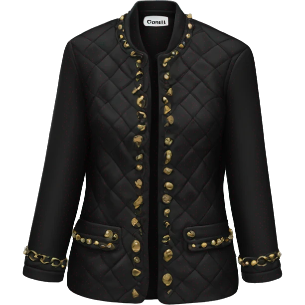 Black chanel jacket clothing  emoji