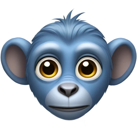 Blue monkey  emoji