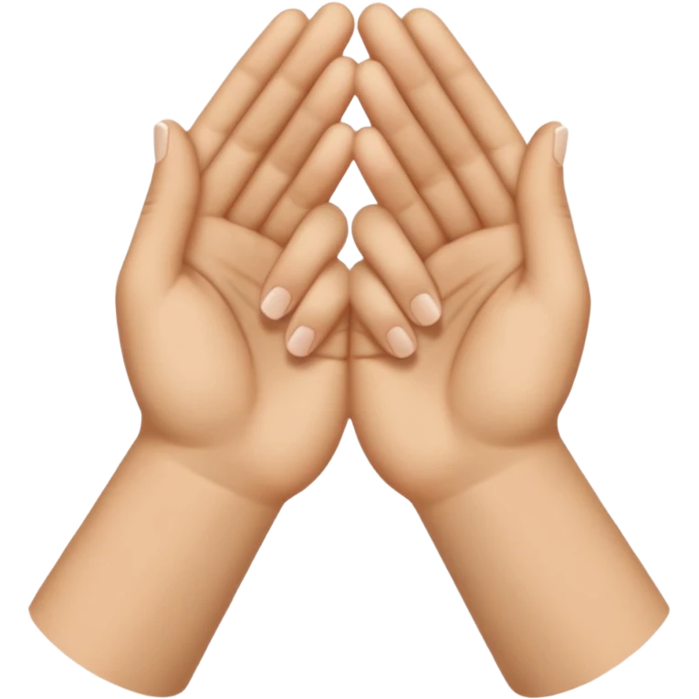 deux mains qui ce croise emoji