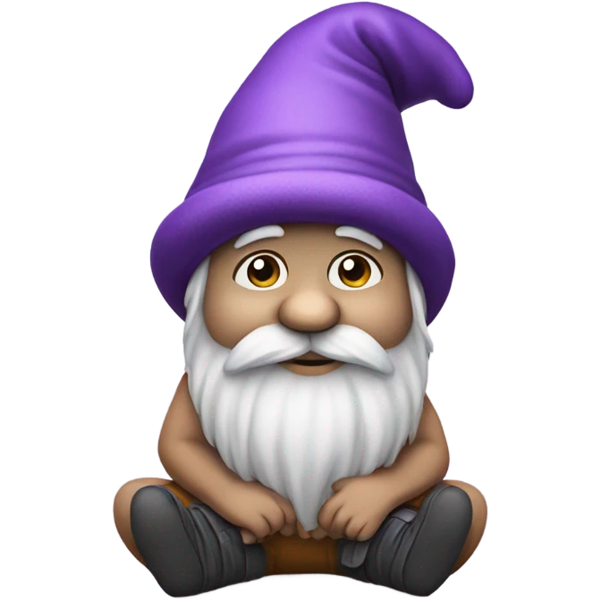 Thinking purple gnome  emoji