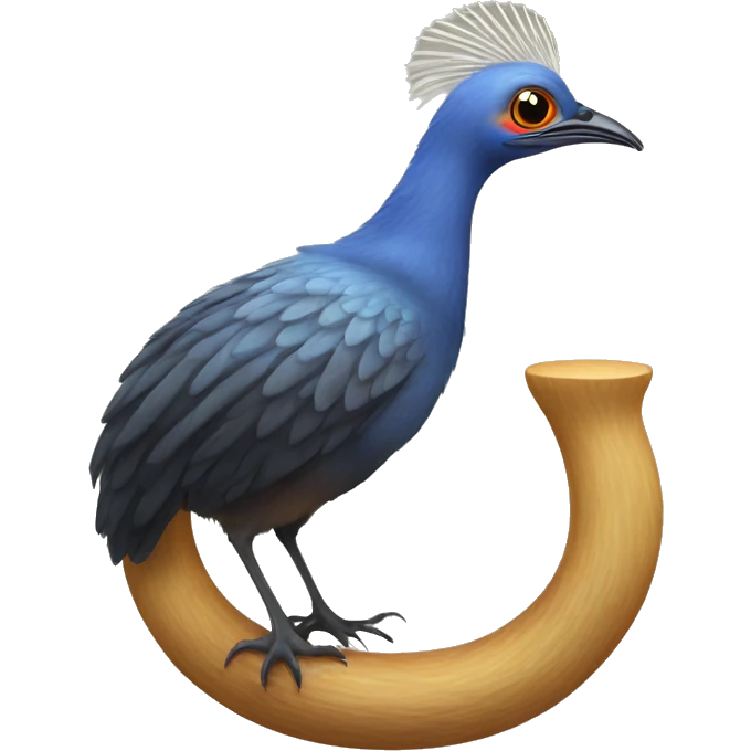 Lyre bird emoji