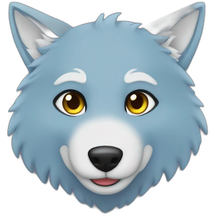 fursuits-blue-wolf emoji