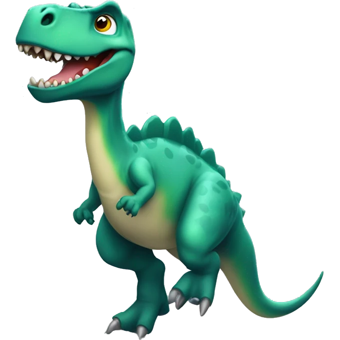 Dinosaurio en un patin emoji