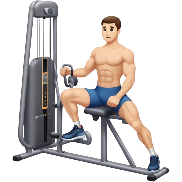 man cable-machine-leg-exercise emoji