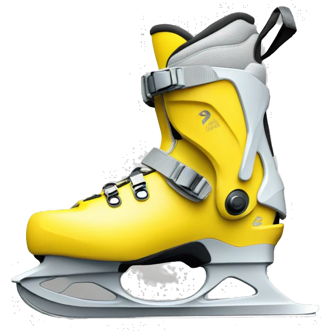 Yellow cross-country ski boots emoji
