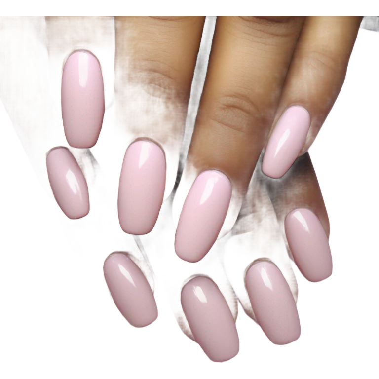 pastel pink nails emoji