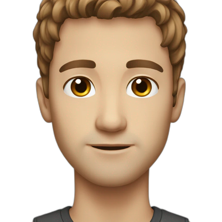 brown hair beautiful white man emoji